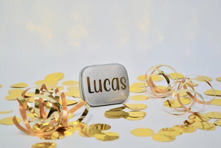 Muntdoosje Communie Lucas Blinkend Goud 2020