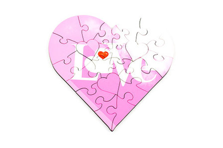 Puzzel hart love