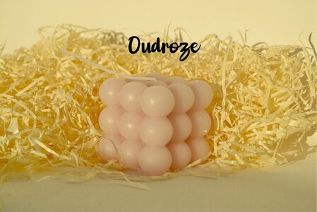 Bubble Candle groot OUDROZE