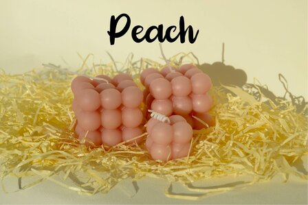 Bubble Candle groot PEACH