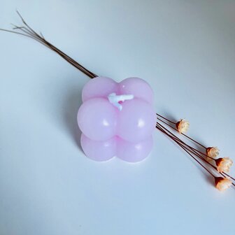 Bubble Candle Klein OUDROZE