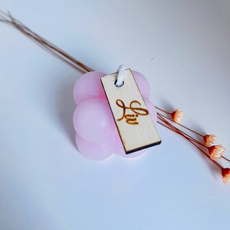 Bubble Candle Klein OUDROZE