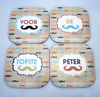 Onderzetters voor de tofste peter