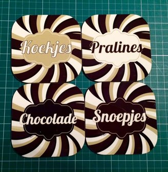 Onderzetters chocolade