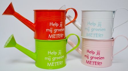 Oranje gieter meter