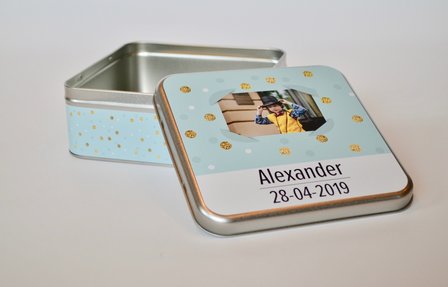 Blikken Doos Communie Alexander 2019