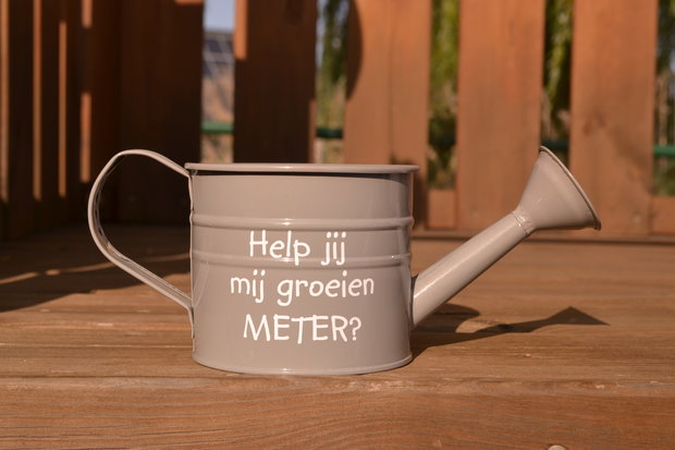 Grijze gieter meter