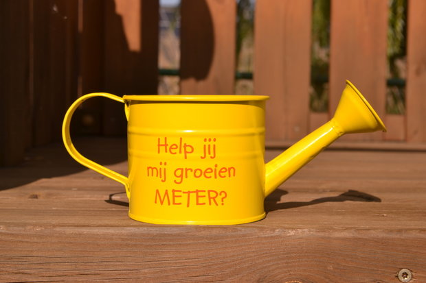 Gele gieter meter