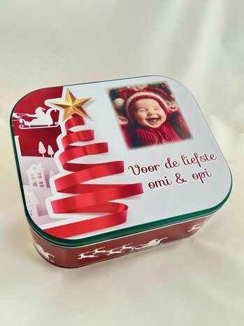 Koekjesdoos 2025 Rode kerstboom