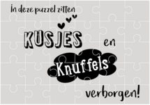 Puzzel kusjes en knuffels