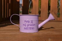 Paarse gieter meter