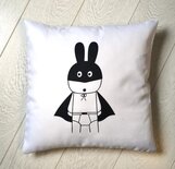 Kussen konijn superheld