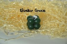 Bubble Candle Klein DONKER GROEN