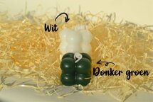 Bubble Candle Klein DONKER GROEN