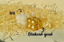 Bubble Candle Klein BLINKEND GOUD