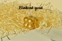 Bubble Candle Klein BLINKEND GOUD