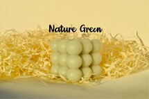 Bubble Candle groot NATURE GREEN