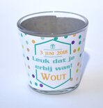 Theelichthouder Communie Wout 2018