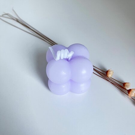 Bubble Candle Klein LILLA