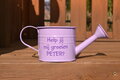 Paarse gieter peter