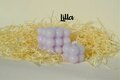 Bubble Candle groot LILLA